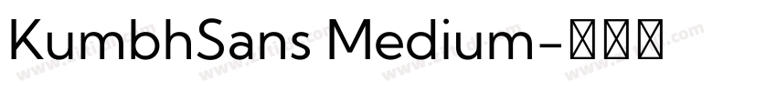 KumbhSans Medium字体转换